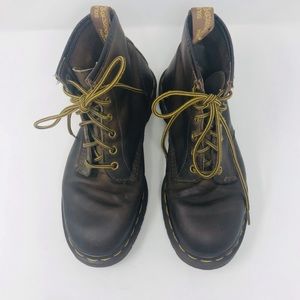 Dr Marten Brown Leather Lace Up Boots